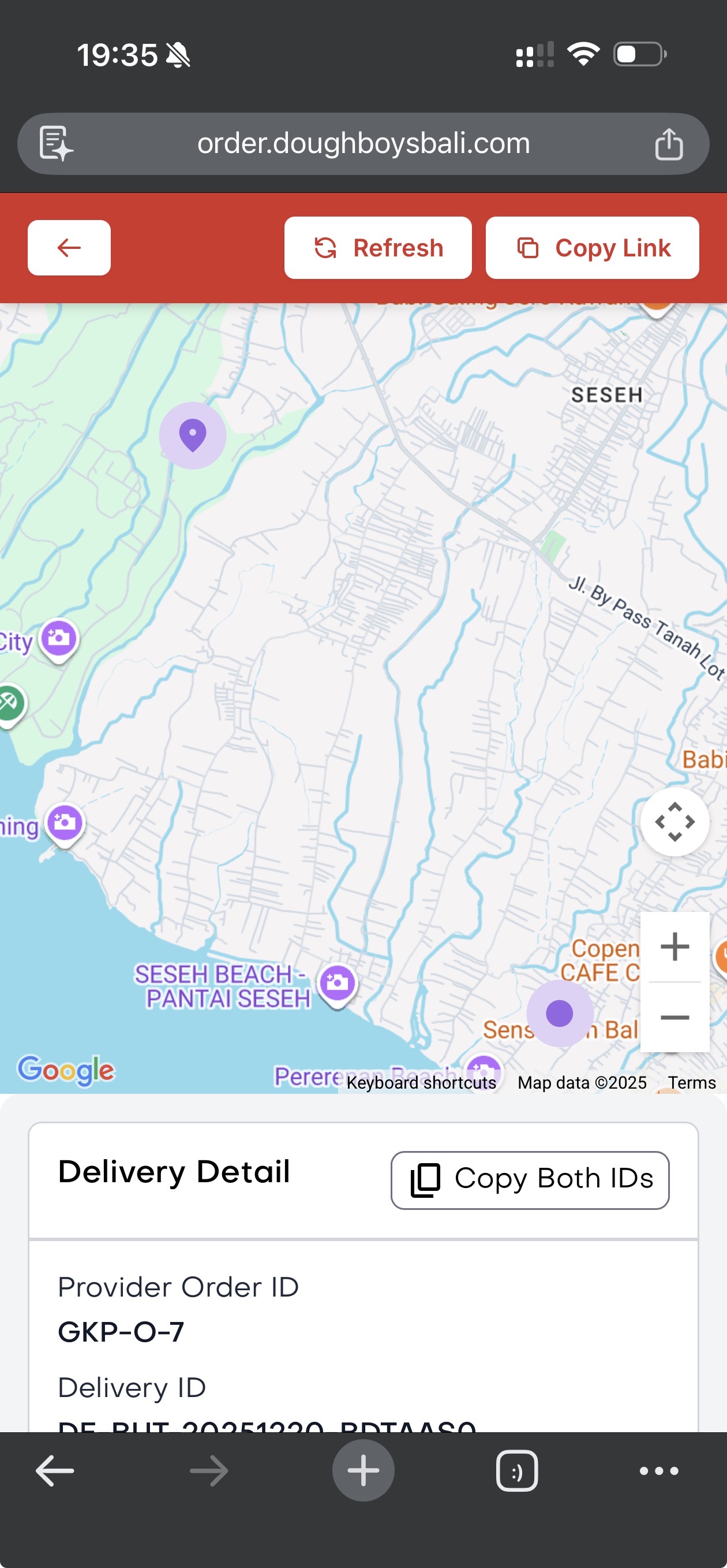 Customer Live Tracking